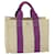 Hermès HERMES Bora Bora PM Tote Bag Canvas Beige Purple Auth bs12586 Cloth  ref.1307195