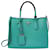 Double Prada lined Turquoise Leather  ref.1307627