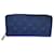 Portafoglio Louis Vuitton Zippy verticale Blu Pelle  ref.1307892