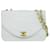 Chanel Half moon White Leather  ref.1308025