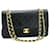 Chanel lined Flap Black Leather  ref.1308359