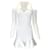 Autre Marque Alexander McQueen Mini-robe en maille côtelée blanche Viscose  ref.1308917