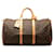 Keepall marron à monogramme Louis Vuitton 50 Sac de voyage Cuir  ref.1308937