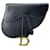 Saddle Bolsa de couro Dior preta com cinto de sela Preto  ref.1308950