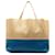 Céline Tan Celine Cabas Horizontal Bicolor Tote Bag Camel Leather  ref.1308955