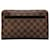 Brown Louis Vuitton Damier Ebene Pochette Saint Louis Clutch Bag Toile Marron  ref.1308965