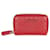 Carteira compacta de couro Gucci Red Microguccissima Vermelho  ref.1308977