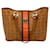 MCM Visetos Shopper Bag Shoulder Bag Cognac Stripe Tote Logo  ref.1309025