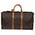 Louis Vuitton Keepall 50 Brown Cloth  ref.1309032