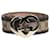 Gucci Brown heart-buckle monogram belt Leather  ref.1309134