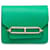 Hermès Green Evercolor Roulis Slim Wallet Leather Pony-style calfskin  ref.1309179
