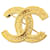 Chanel Gold CC Brosche Golden Metall Vergoldet  ref.1309186