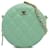 Runde Umhängetasche aus gestepptem Lammleder in Grün von Chanel Hellgrün  ref.1309229