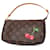 Louis Vuitton Brown x Takashi Murakami Monogram Cherry Pochette Accessoires Cuir Toile Marron  ref.1309239