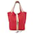 Hermès Red Bicolor Swift and Clemence Picotin Lock 18 PM Leather Pony-style calfskin  ref.1309240