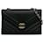 Chanel – Schwarze Umschlagklappe mit Chevron-Muster Leder  ref.1309241