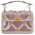 VALENTINO GARAVANI Roman Stud medium handbag in pastel pink polymeric material and leather. Synthetic  ref.1309499