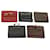 GUCCI Wallet Leather 5Set Black Brown Red Auth bs12993  ref.1309543