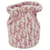 Christian Dior Trotter Canvas Geldbörse Handtasche Stapel Pink Auth 68786  ref.1309619