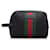 Gucci Bolso clutch con tribanda de lona técnica Negro Nylon  ref.1309703
