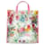 Gucci Vinyl-Einkaufstasche mit Blumendruck Pink  ref.1309707