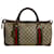 Gucci GG Canvas Web Boston Bag Brown Cloth  ref.1309849