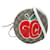 Gucci Runde Umhängetasche „Ophidia“ aus GG Supreme mit Apple-Print Braun Leinwand  ref.1309851