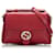 Gucci Umhängetasche aus ineinandergreifendem G-Leder Rot Kalbähnliches Kalb  ref.1309854
