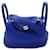 Hermès Clemence Mini Lindy 20 Azul Bezerro-como bezerro  ref.1309894