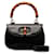 Gucci Leather Bamboo Handbag Black Pony-style calfskin  ref.1310053