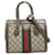 Gucci Bolsa GG Supreme Ophidia com alça superior Marrom Bezerro-como bezerro  ref.1310066
