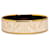 Hermès Brazalete ancho de esmalte Dorado  ref.1310082