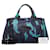 Prada Canapa Logo Camo Handbag Blue Cloth  ref.1310365