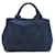 Prada Canapa Logo Denim Handbag Blue  ref.1310374