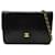 Chanel Bolsa de Ombro CC Matelassé com Corrente Preto Pele de cordeiro  ref.1310431