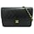 Chanel Mittelgroße klassische Tasche mit einer Klappe Schwarz Lammfell  ref.1310434