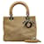 Mittelgroße Lady Dior-Tasche aus Cannage-Wildleder Braun  ref.1310449