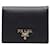 Prada Saffiano Leather Bifold Wallet Black Pony-style calfskin  ref.1310551