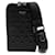 Prada Pochette bandoulière en cuir pour smartphone Veau façon poulain Noir  ref.1310591
