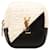 Yves Saint Laurent Tweed-Beutel „Jamie Cube“ mit Anhänger Weiß  ref.1310677