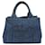 Prada Canapa Logo Denim Handbag Blue  ref.1310690