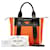 Prada Ouverture Leather Trimmed Canvas Tote Bag Orange Cloth  ref.1310695