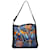 Prada Bolsa de ombro em lona com estampa floral Azul  ref.1310739