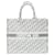 Dior Grand cabas oblique Toile Gris  ref.1310785