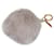 Fendi Pom-Pom Charm Grey Fur  ref.1310786