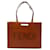 Fendi Leather Shopping Tote Bag Brown  ref.1310797