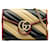 Gucci Cartera bicolor con cadena Torchon GG Marmont Negro Becerro  ref.1310815