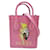 Gucci x Bananya-Einkaufstasche Pink Kalbähnliches Kalb  ref.1310818