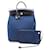 Hermès Toile Herbag Rucksack Blau Leinwand  ref.1310838