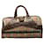 Burberry Haymarket Check Canvas Boston Bag Brown Cloth  ref.1310894